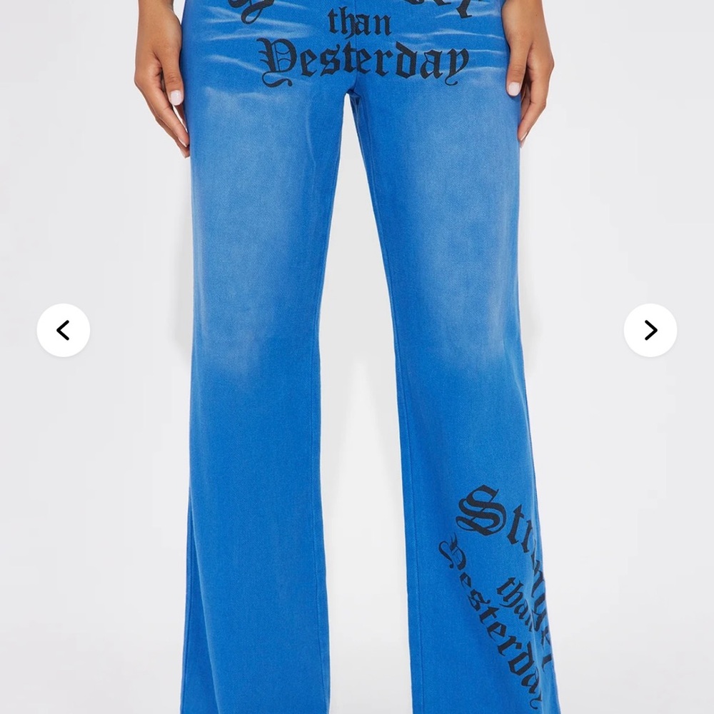 Stronger Than Yesterday Wide Leg Pant - Royal